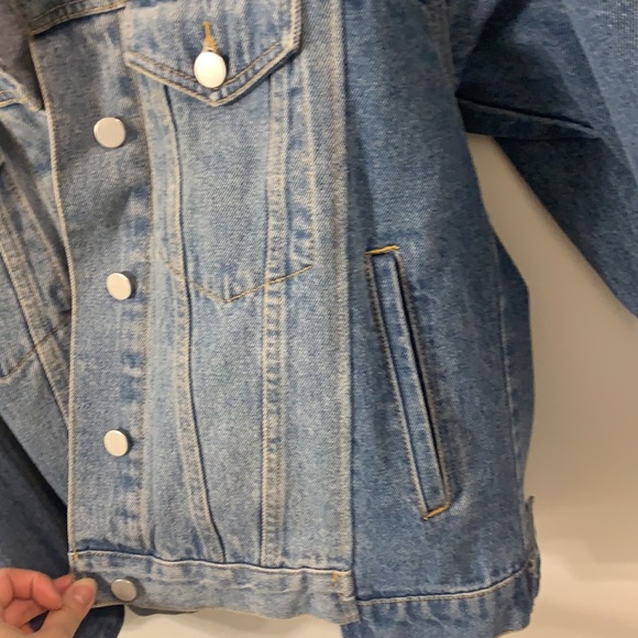 Oversized blue denim jacket - Picture 4 of 4